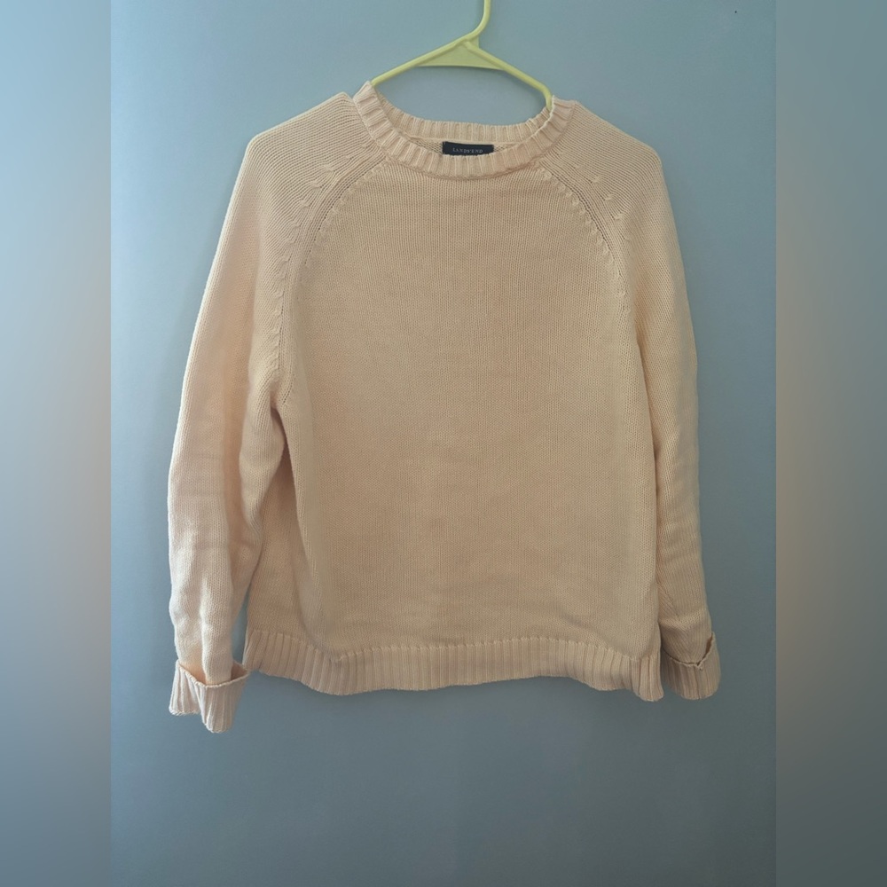 Lands' End Women's Soft Yellow Sweater